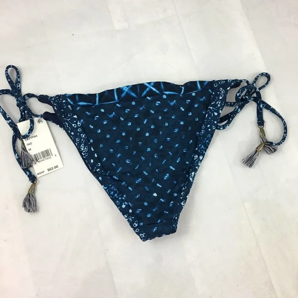 Lucky Brand Reversible Side Tie Bikini Bottom Size Medium